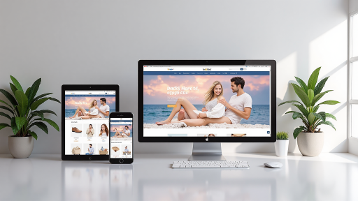 电子商务网站界面,显示商品列表和购物车功能,现代化设计风格,蓝色主题色彩